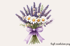 Wildflowers Arrangements Clipart Bundle PNG Product Image 7