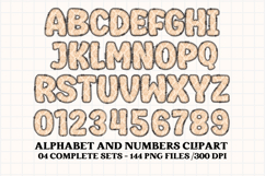Fall Autumn Alphabet png clipart, fall autumn letters doodle Product Image 3