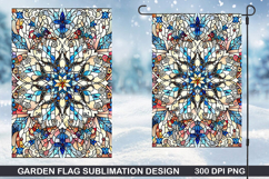Garden Flag Sublimation| Christmas Garden Flag PNG Design Product Image 1