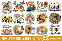 Sunflower Sublimation bundle PNG Product Image 1