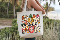 Hello Summer PNG sublimation |Beach & Summer PNG T-Shirt Product Image 6