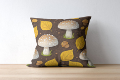 Autumn Mushroom Forage Digital Paper, Seamless Pattern Product Image 9