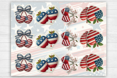4-th of July. Print &amp; Cut Stickers PNG Product Image 2