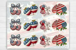 4-th of July. Print & Cut Stickers PNG Product Image 2