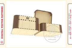 Box Organizer v21 - laser cut file - Glowforge ready SVG Product Image 9