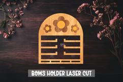 Bow holder laser cut - Wooden Nursery Decor Laser Product Image 1