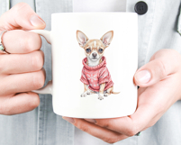 Christmas Dogs Clipart, Vintage PNG Product Image 10