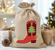Christmas svg, png Cowboy Christmas boot cut file printable Product Image 6