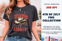 Rodeo Nights &amp; Freedom Lights PNG | Sublimation DTF Product Image 10