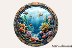 Under the Sea Window Clipart PNG Product Image 1
