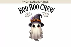 Boo Boo Crew, Retro Halloween Designs PNG for Crafting Product Image 5