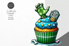 Halloween clipart, Cupcake clipart, Autumn clipart Product Image 1