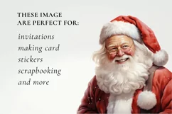 santa claus clipart, christmas clipart sublimation Product Image 3