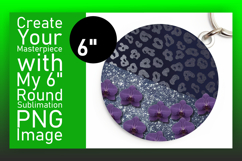 Vibrant Round Design Coaster Artwork , Leopard Print Product Image 1
