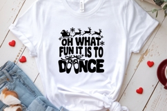 Oh What Fun It Is To Dance svg cut file | Christmas Dance Qu Product Image 3