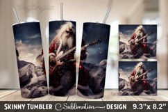 Christmas Tumbler Wrap | Christmas Santa Rock Tumbler Bundle Product Image 4