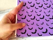 Dollhouse wallpaper Halloween style with bat digital downloa Product Image 9