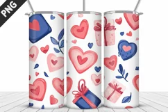 Rose Tumbler Sublimation | Valentine's Day Tumbler Wrap Product Image 2
