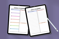 Aesthetic Minimal Daily &amp; Weekly Planner Template Editable Product Image 3