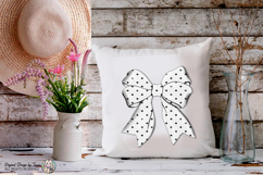 Polka Dot Bow PNG Chic Ribbon Fashion Coquette Design Product Image 10