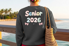 Coquette Lace Graduation Senior 2026 Png, Preppy Class of Product Image 5