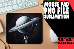 VIBRANT MOUSE PAD SUBLIMATION PNG, Astronaut Product Image 1