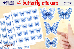 Floral butterfly stickers bundle, summer stickers, flowers Product Image 11