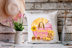 Summer Vibes PNG - Colorful Tropical Summer Illustration Product Image 8