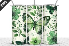 Flower Butterfly 20 oz Tumbler Design|Butterfly Tumbler Wrap Product Image 1