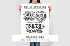 My Life Is Basically 5 6 7 8 svg cut file | Dance Quote svg Product Image 2