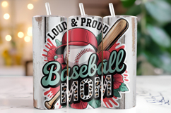 Baseball Mom Tumbler Wrap | Sublimation | Tumblers Product Image 1