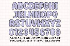 Unicorn Alphabet png clipart, unicorn letters doodle Product Image 3