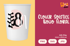 Clover Solstice Boho Floral Monogram Product Image 1