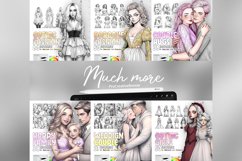 50 Procreate Baroque Fashion Style Stamp Brushes Product Image 11