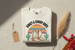 Sunset Ranch Vibes Svg, Western Cowgirl Svg, Ranch Life Svg Product Image 4