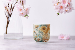 Seamless Folk Floral Pattern Digital Paper, Scandinavian Product Image 9