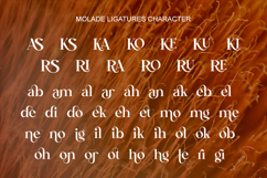 Molade - Modern Ligature Font Product Image 9