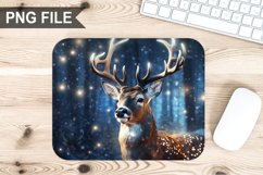 Christmas Deer Sublimation Mouse Pad PNG Design Product Image 1