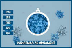Christmas Ornament SVG,Christmas Paper cut SVG Product Image 1