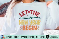 Happy New Year SVG Design, New Year SVG, New Year design Product Image 1
