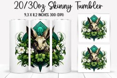St. Patrick&#039;s Day Bunny - Tumbler Sublimation Design Product Image 1