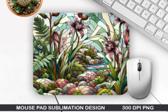 Flowers Mouse Pad Sublimation, Autumn Mouse Pad PNG Design Product Image 1