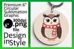 Cute Circle Design Car Coaster PNG , Valenines Animals Product Image 1