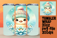 EYE-CATCHING 20oz Sublimation Tumbler , Cute Animals Product Image 1