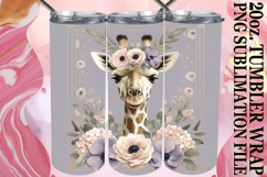 Bright Mornings 20oz tumbler wrap, Giraffe Product Image 1