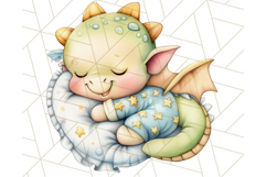 Sleeping Baby Animals PNG, Cozy Pajama Bedtime Clipart Png Product Image 5