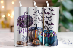 Halloween Pumpkin Tumbler Wrap | Sublimation | Tumblers Product Image 1
