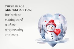 Christmas snowman clipart, snowman sublimation Product Image 3