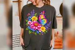 Colorful Butterfly PNG, Floral Butterfly Garden Design Product Image 5