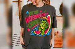 Watermelon Crawl PNG, Cute Turtle Summer Design, Watermelon Product Image 5
